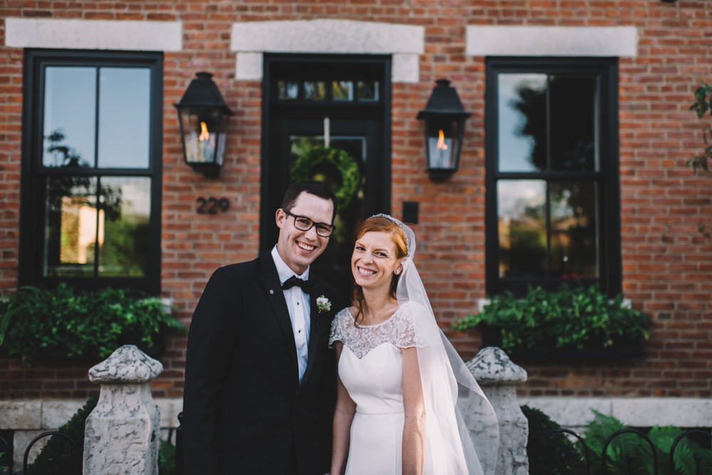 bride and groom portrait