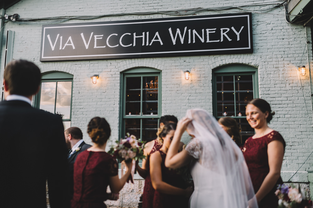 via vecchia winery jewish wedding photography