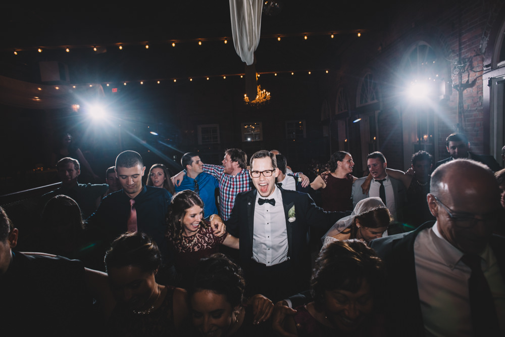 wild dance party at a via vecchia winery jewish wedding photography
