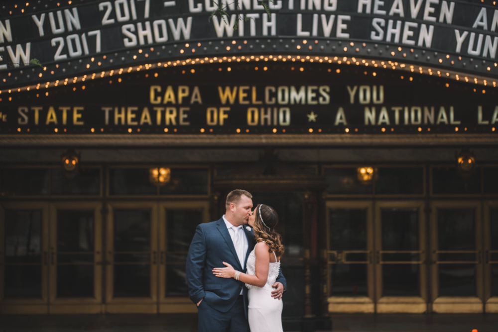 Ohio Theater Wedding Photography in Columbus Ohio