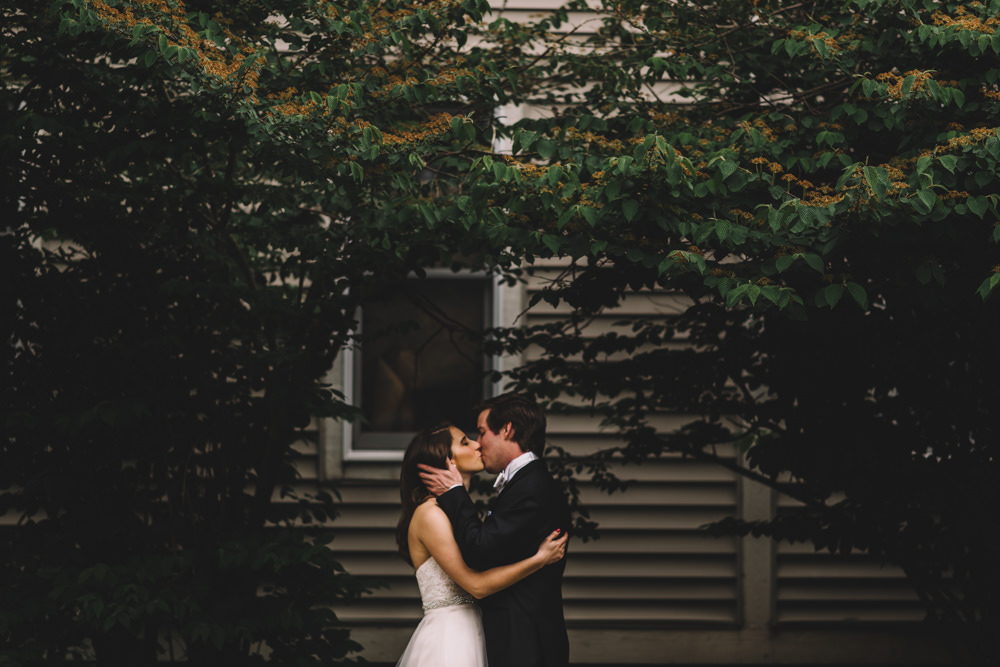 ohio wedding couple embracing lovelingly