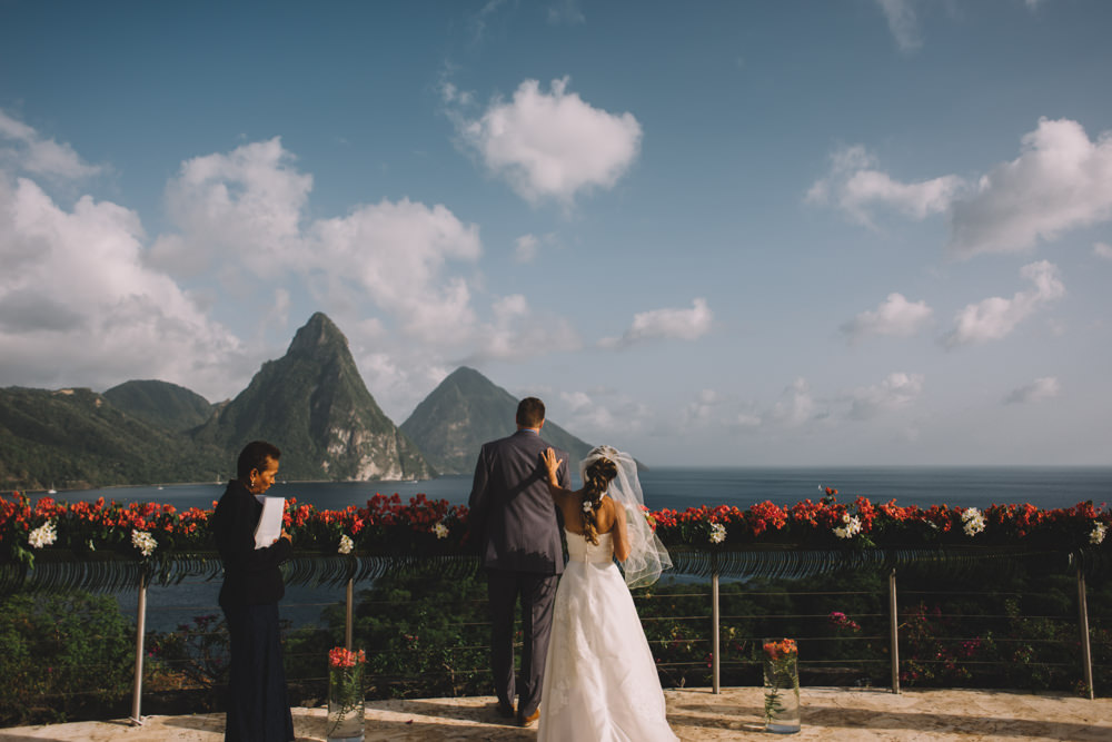 Jade Mountain St Lucia wedding photography