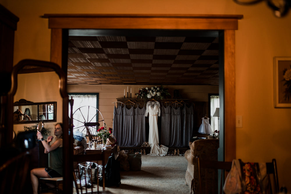 Chardon Ohio outdoor farm wedding