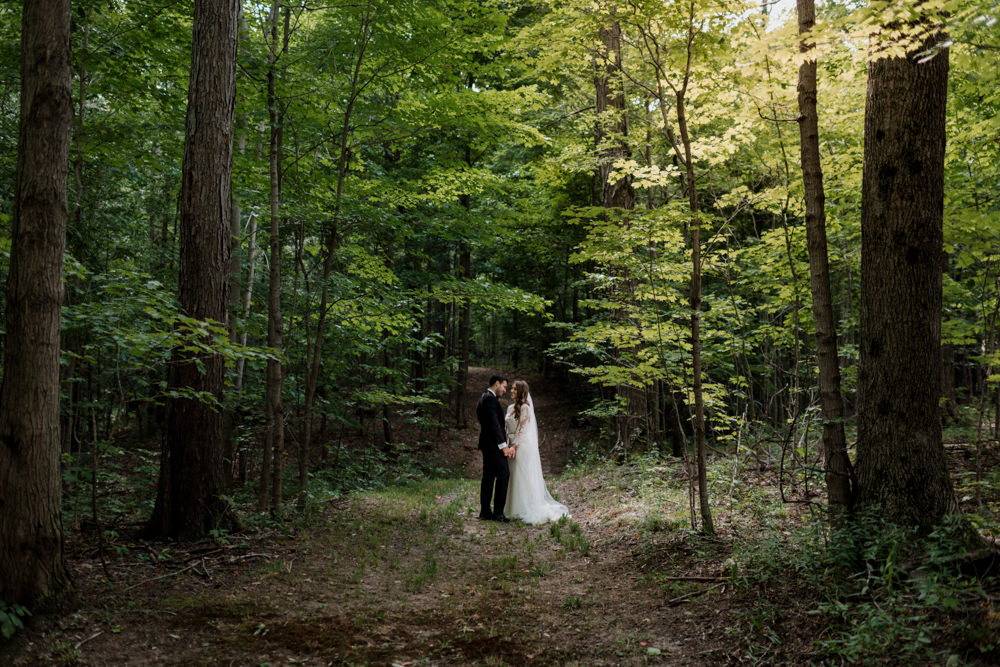 Chardon Ohio outdoor farm wedding