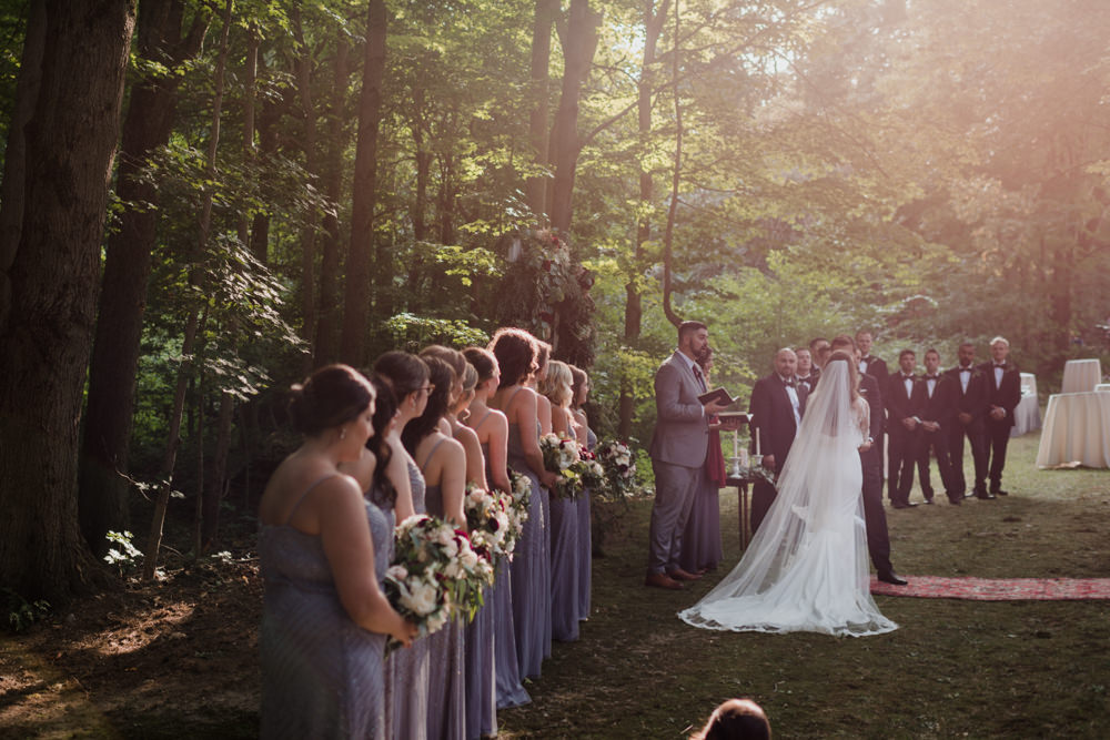 Chardon Ohio outdoor farm wedding