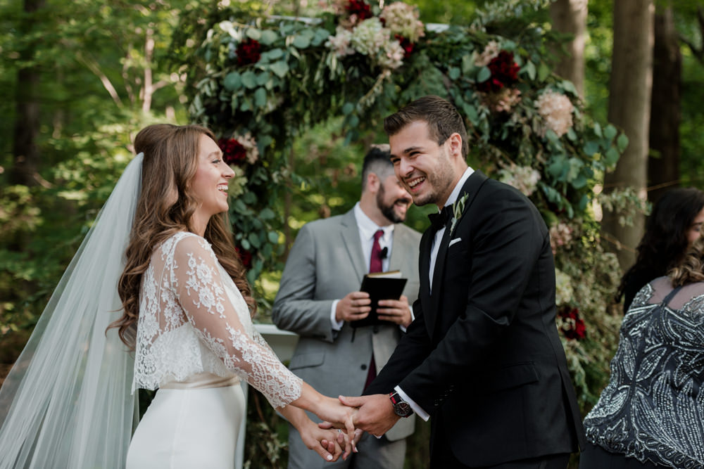 Chardon Ohio outdoor farm wedding