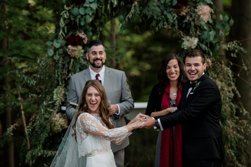 Chardon Ohio outdoor farm wedding