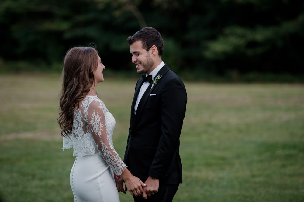 Chardon Ohio outdoor farm wedding