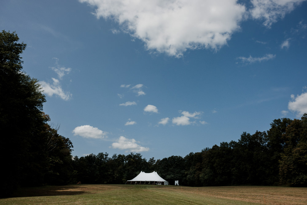 Chardon Ohio outdoor farm wedding