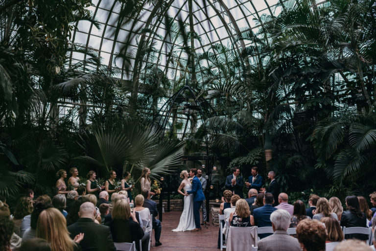 Franklin Park Conservatory Palm House Wedding Photographer